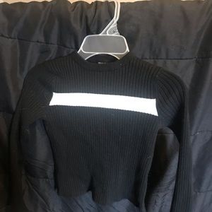 Girls sweater crop top